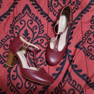 ModCloth Dulce Nome Red Pumps sz 36